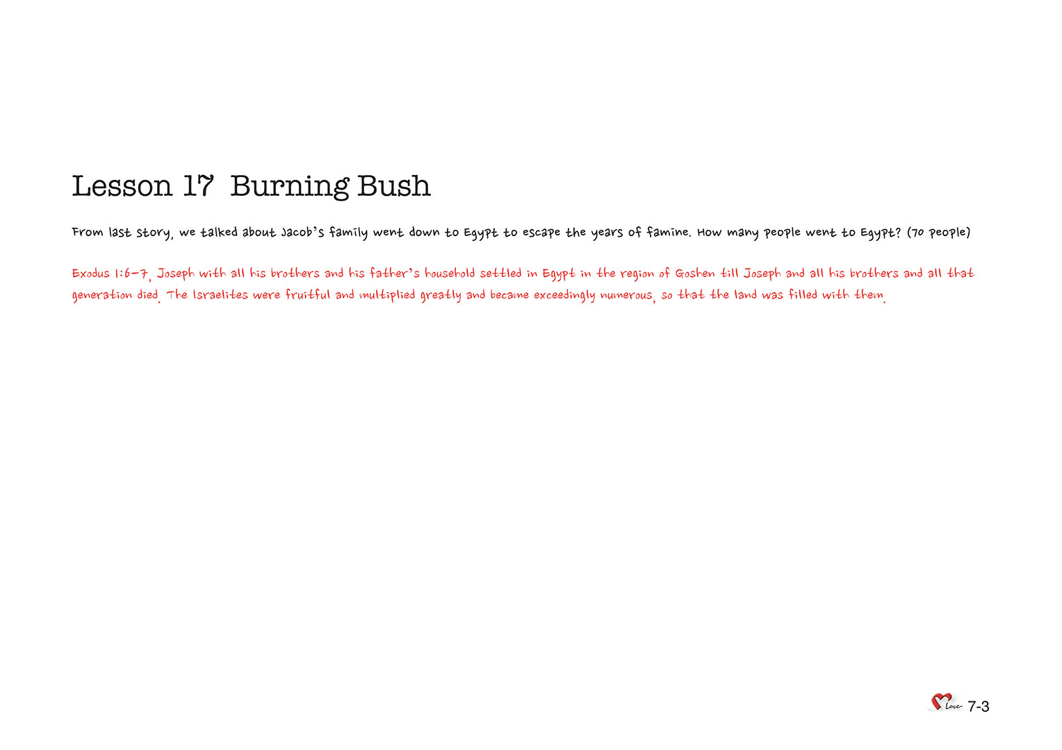 Chapter 7 - Lesson 17 - Burning Bush