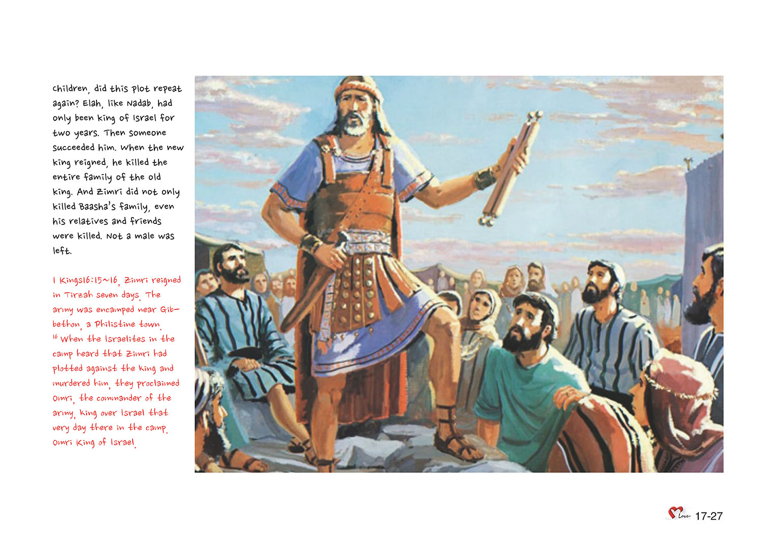 Chapter 17 - Lesson 53 - Kings of Israel: Jeroboam, Nadab, Baasha, Elah, Xinli, Omri