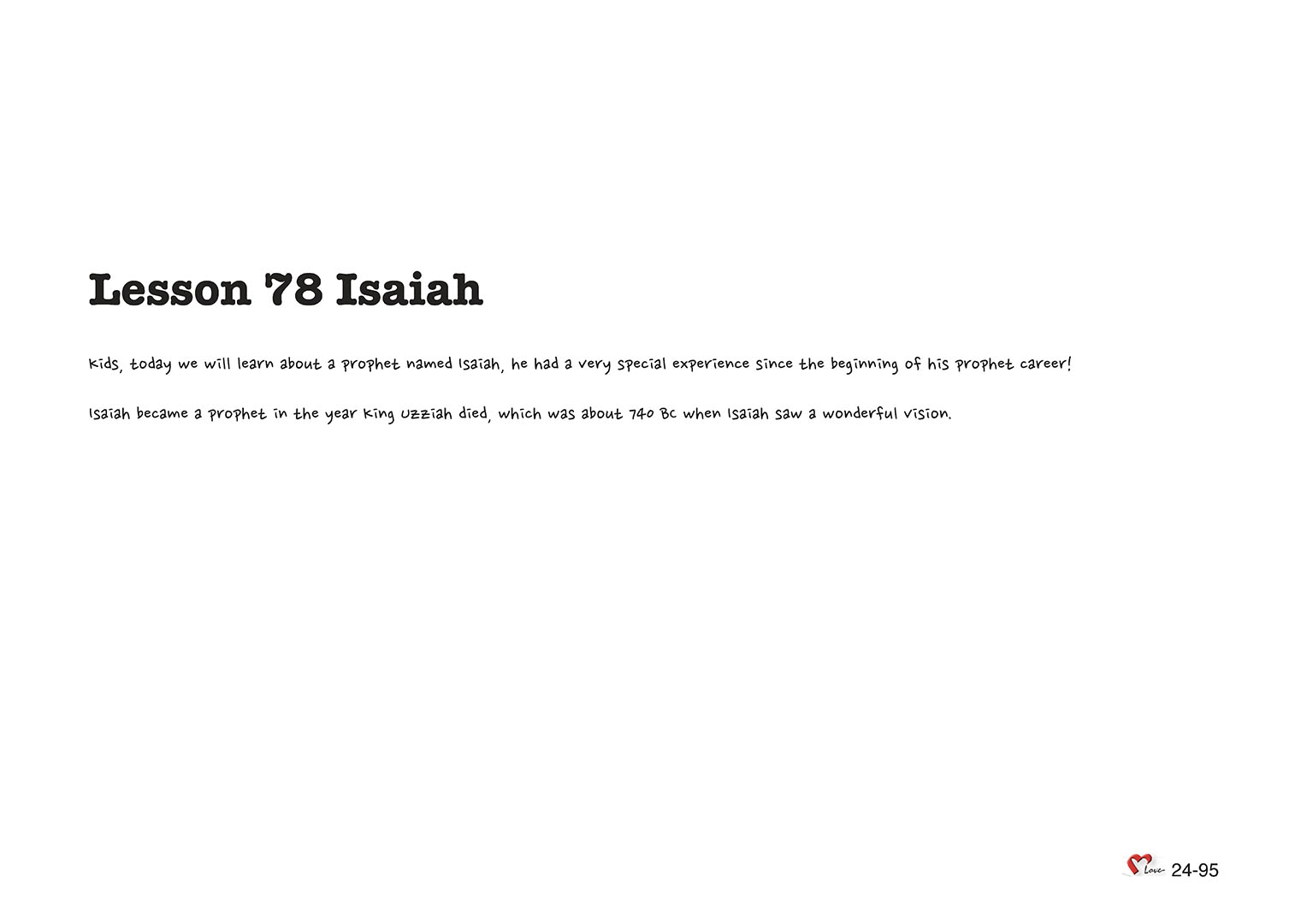 Chapter 24 - Lesson 78 - Isaiah