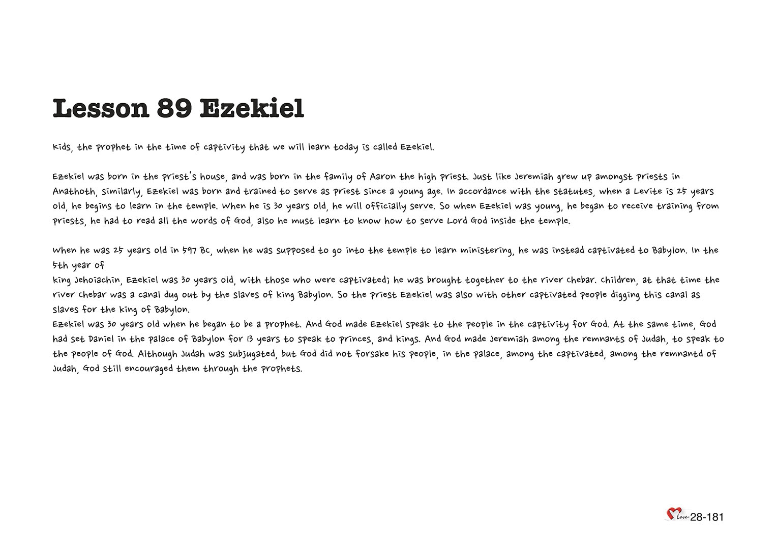 Chapter 28 - Lesson 89 - Ezekiel