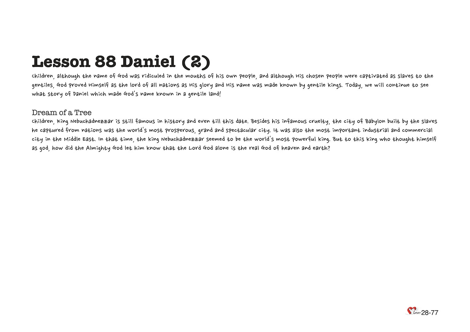 Chapter 28 - Lesson 88 - Daniel (2)