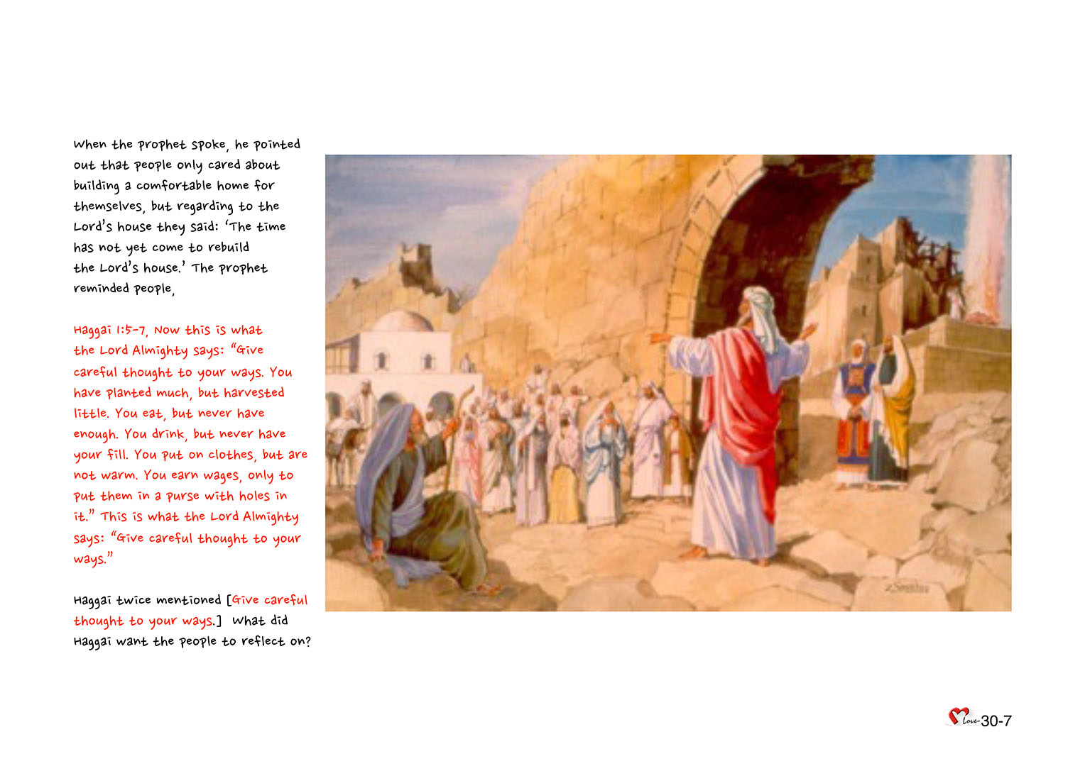 Chapter 30 - Lesson 94 - The Prophet After the Return- Haggai