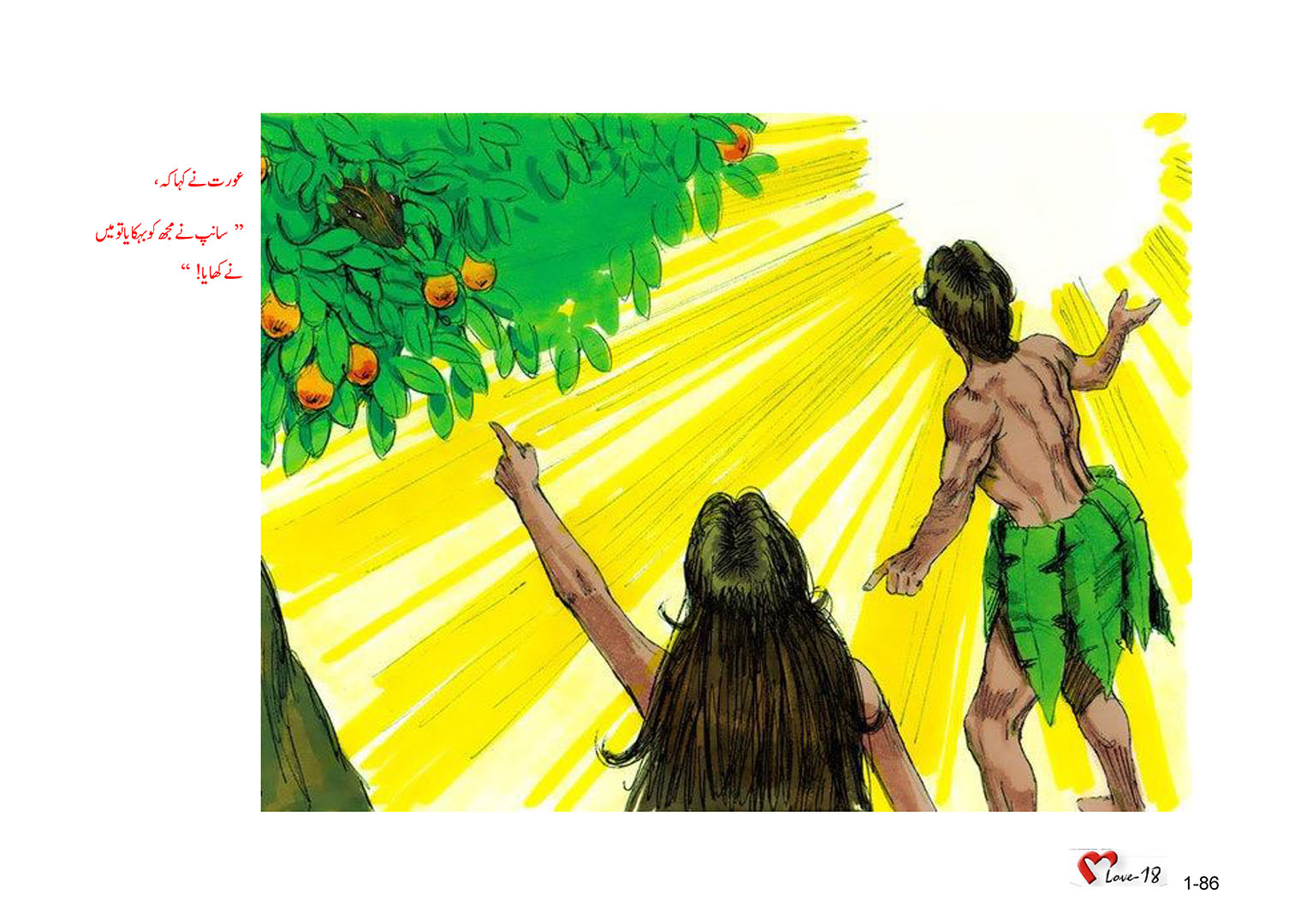 باب 1 - سبق 2 -  آدم اور حواکا زوال 