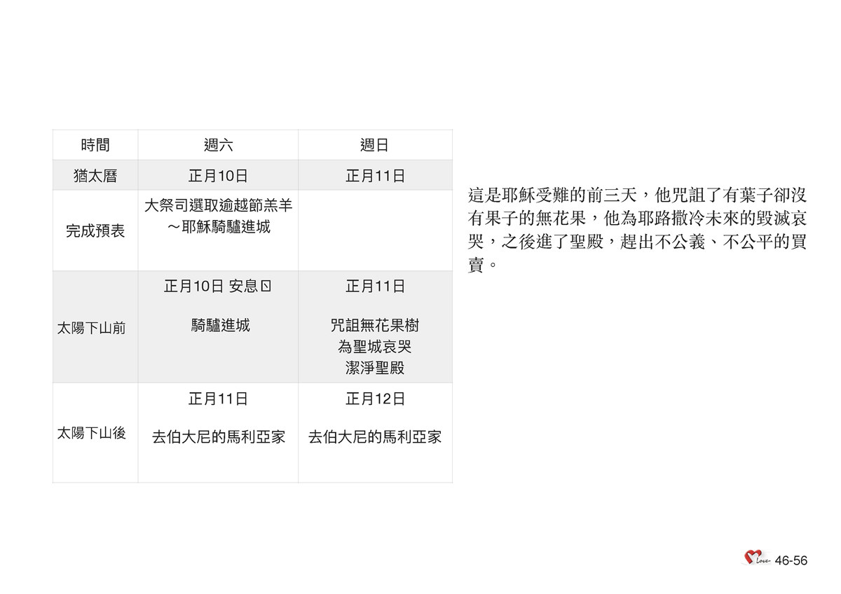 第46單元 - 第133課 - 耶穌受難前 1